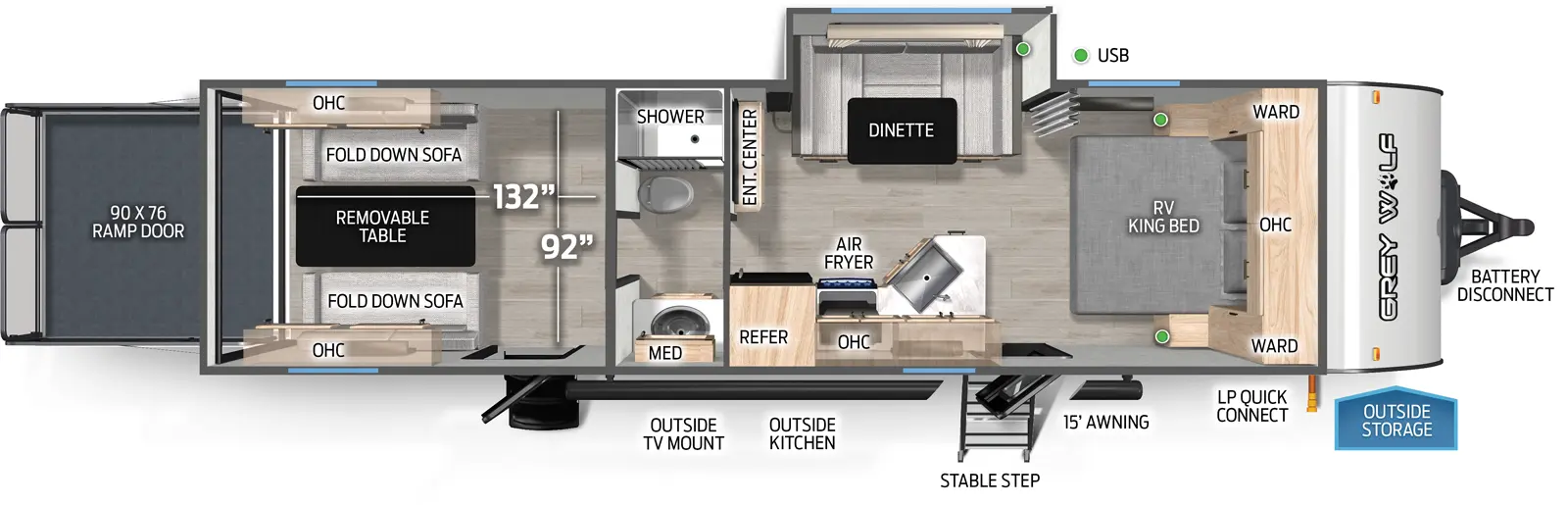 Cherokee Black Label 27RRBL Floorplan